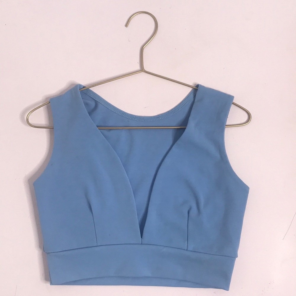 Deep Plunge Neck Crop